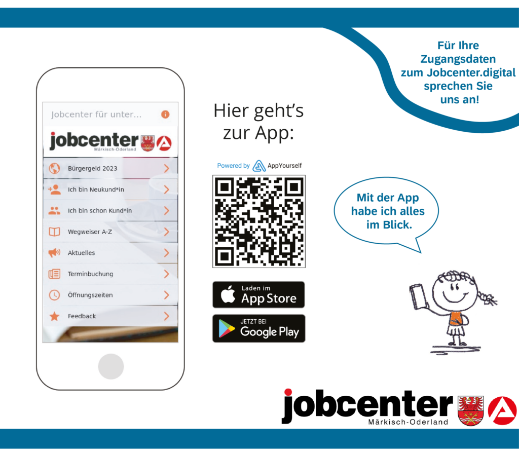 Jobcenter App Pop-Up